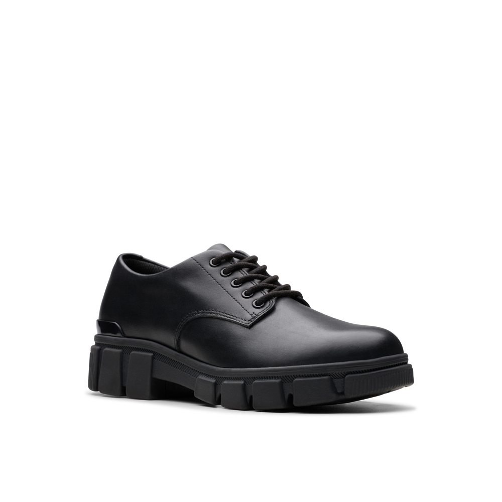 Clarks - Evyn Lace Y. - Black Leather - School Shoes
