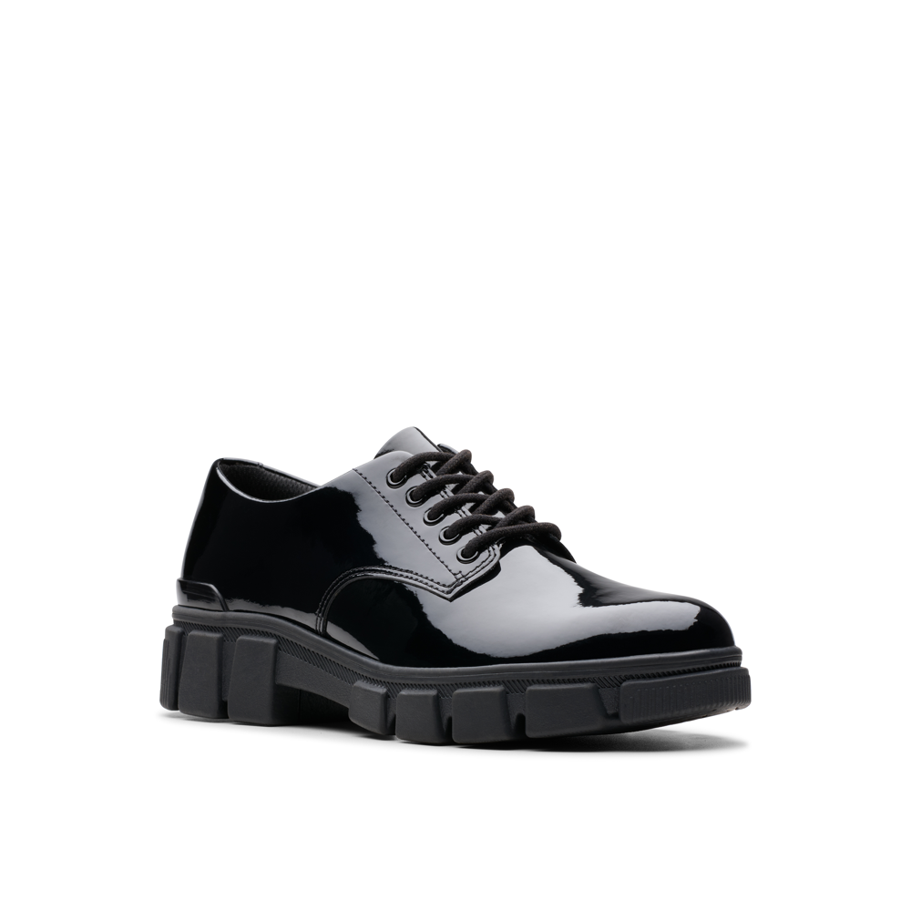 Clarks - Evyn Lace Y. - Black Patent - School Shoes