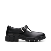 Clarks - Evyn Bar Y. - Black Leather - School Shoes