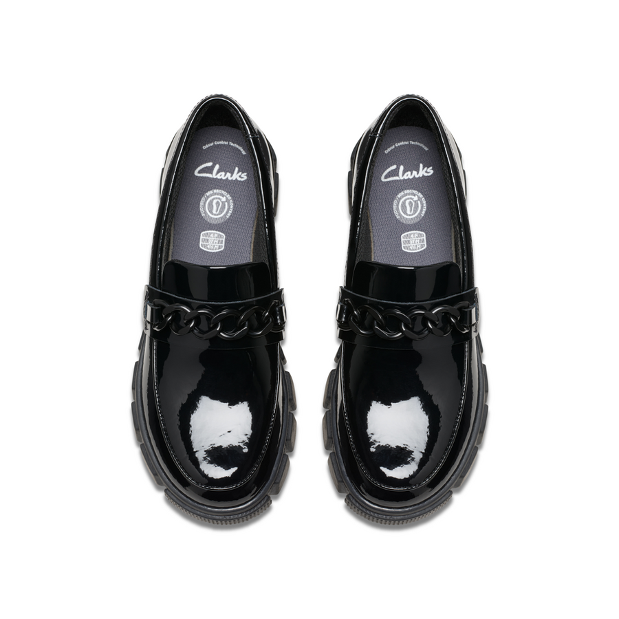 Clarks - Evyn Walk Y. - Black Patent - School Shoes