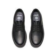 Clarks - Lorcam Loop Y - Black Leather - School Shoes