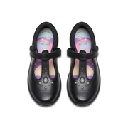 Clarks - Relda Gem K - Black Leather  - School Shoes