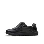 Clarks - Keelan Flare K - Black Leather - School Shoes