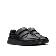 Clarks - Keelan Flare K - Black Leather - School Shoes