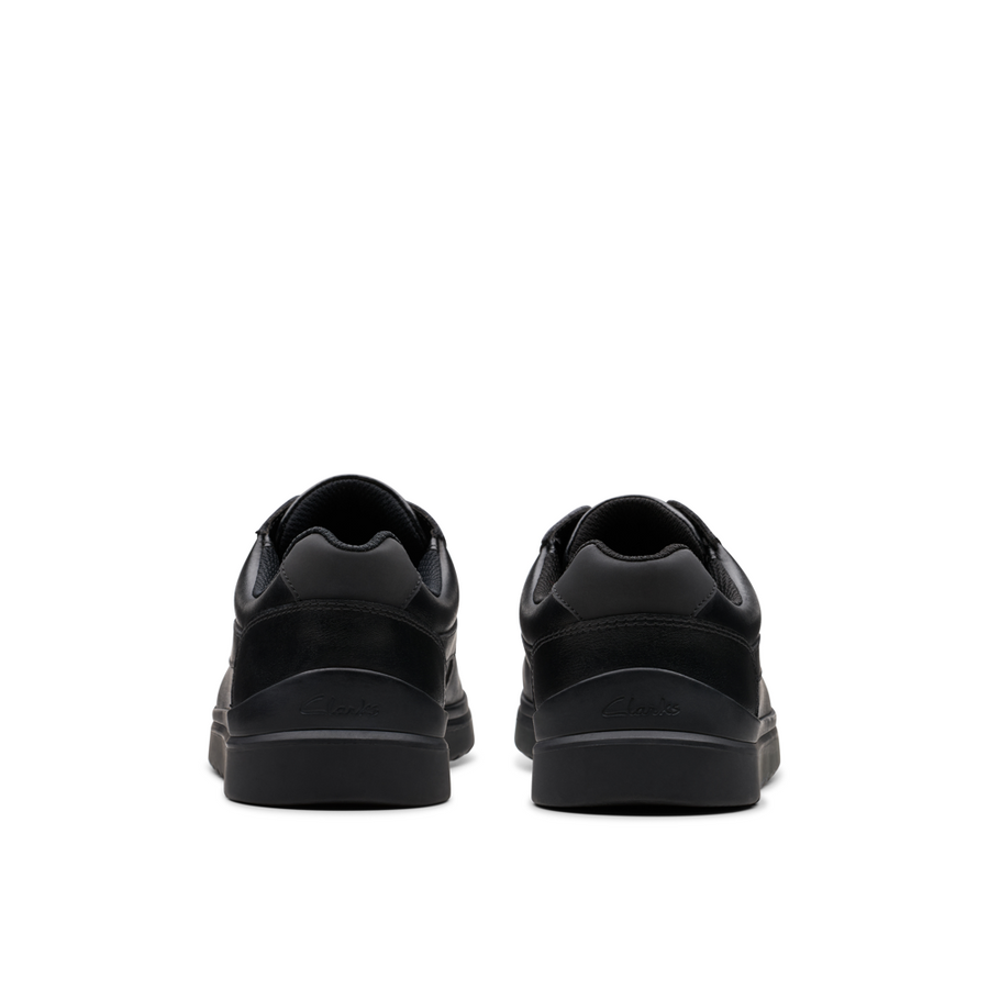 Clarks - Keelan Flare Y  - Black Leather  - School Shoes