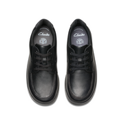 Clarks - Keelan Flare Y  - Black Leather  - School Shoes