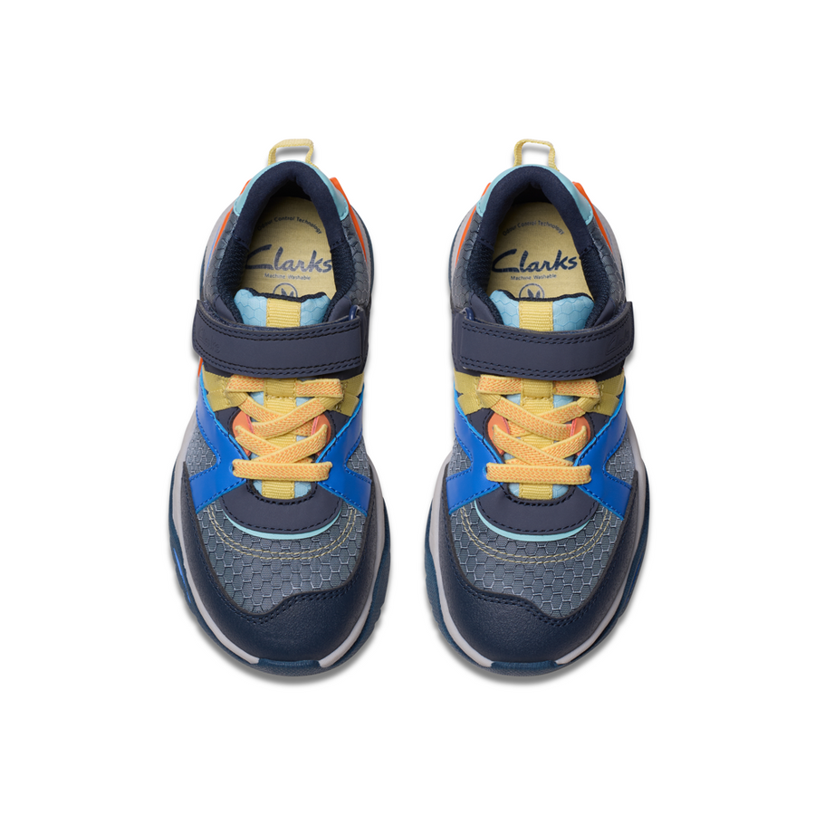 Clarks grey trainers clearance