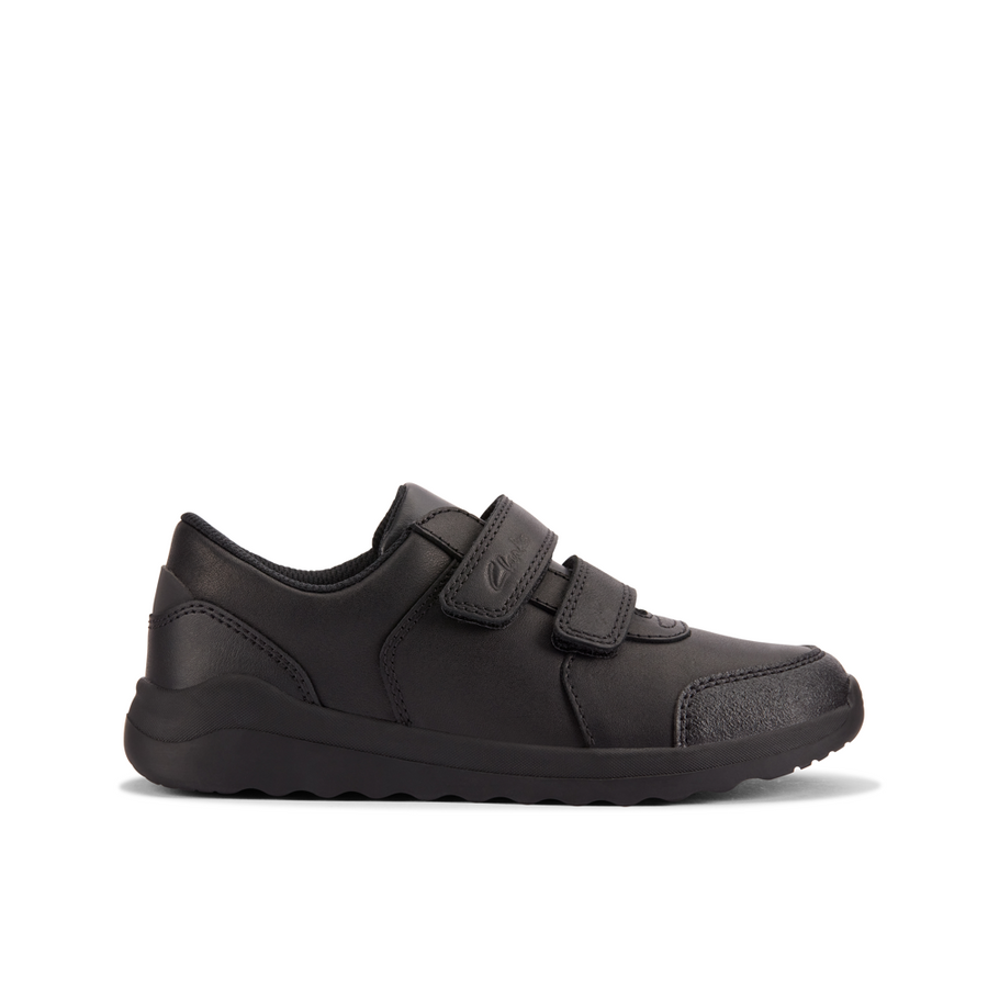 Clarks - Daze Step 2 K - Black Leather  - School Shoes
