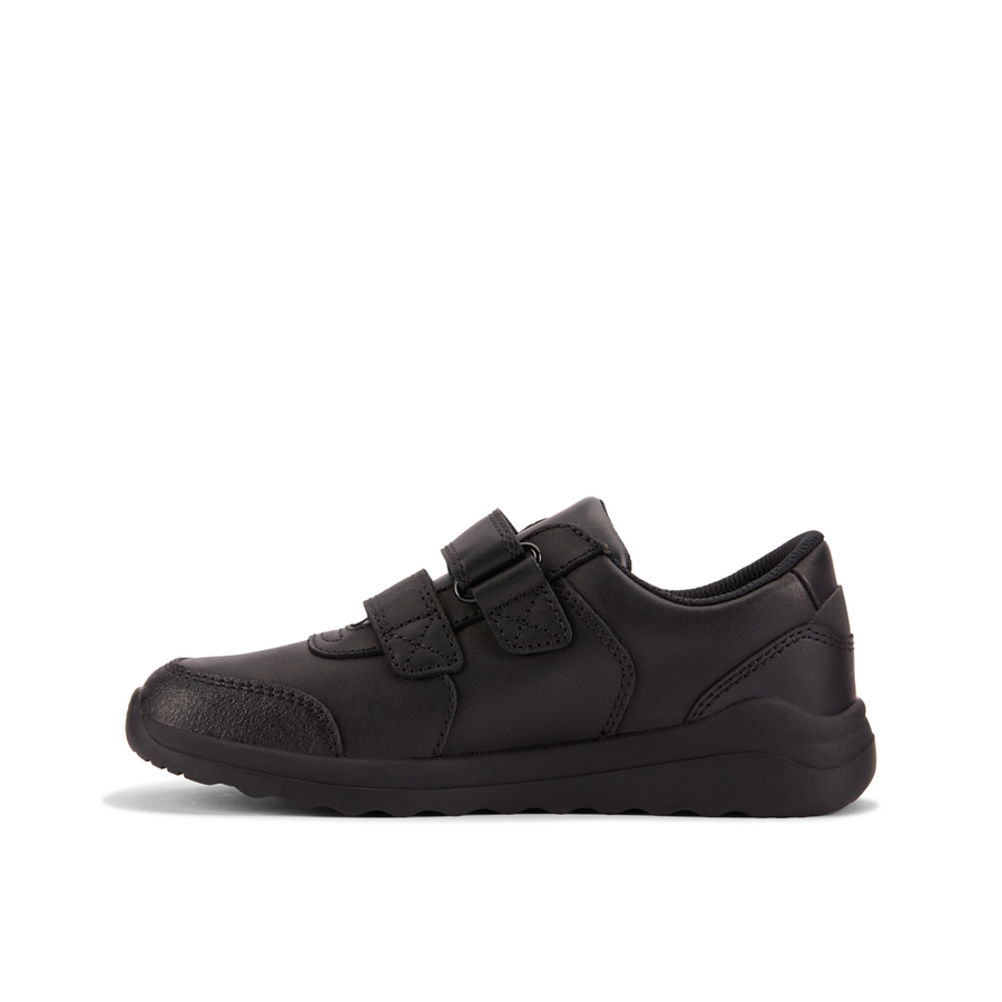 Clarks - Daze Step 2 K - Black Leather  - School Shoes