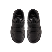 Clarks - Daze Step 2 K - Black Leather  - School Shoes