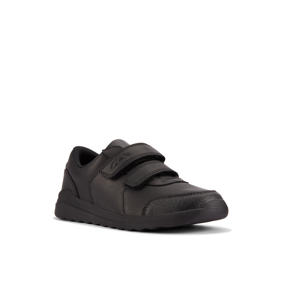 Clarks - Daze Step 2 K - Black Leather  - School Shoes