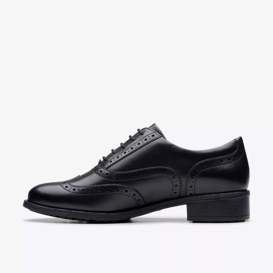 Clarks - Havisham Oak - Black Leather  - Shoes