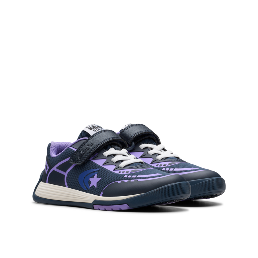 Clarks - CicaStarFlexK. - Navy Purple - Trainers