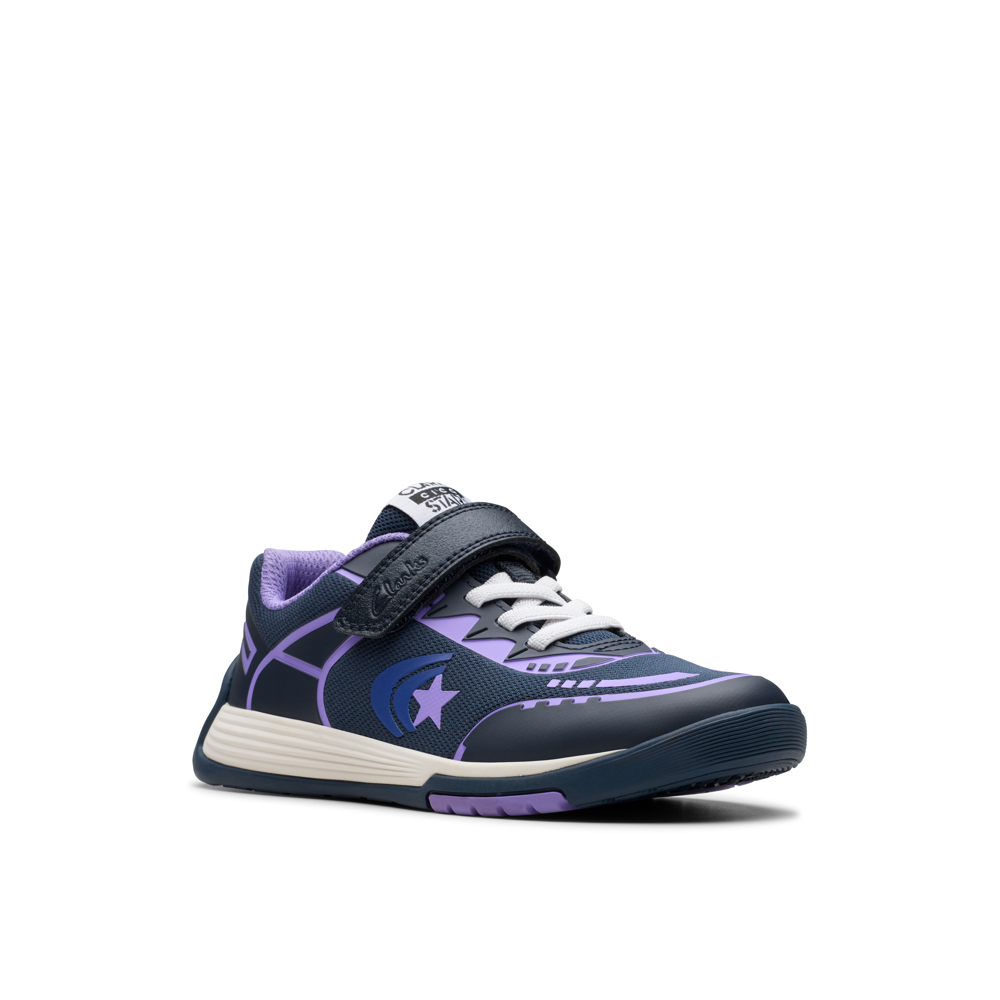 Clarks - CicaStarFlexK. - Navy Purple - Trainers