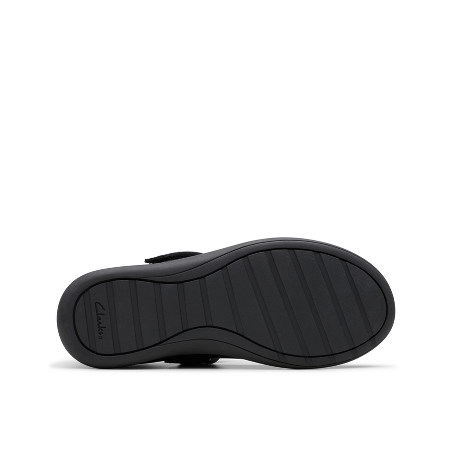 Clarks - Etch Pure Y - Black Leather  - School Shoes