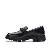 Clarks - Evyn Walk Y. - Black Leather  - School Shoes