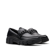 Clarks - Evyn Walk Y. - Black Leather  - School Shoes