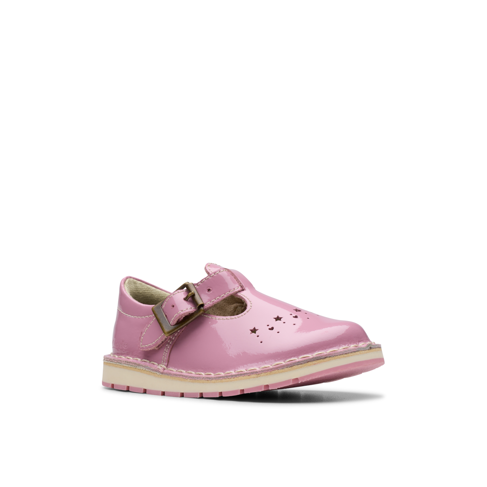 Clarks - Joyful Skip T. - Pink Pat - Shoes