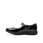 Clarks - Relda Wish K - Black Patent  - School Shoes