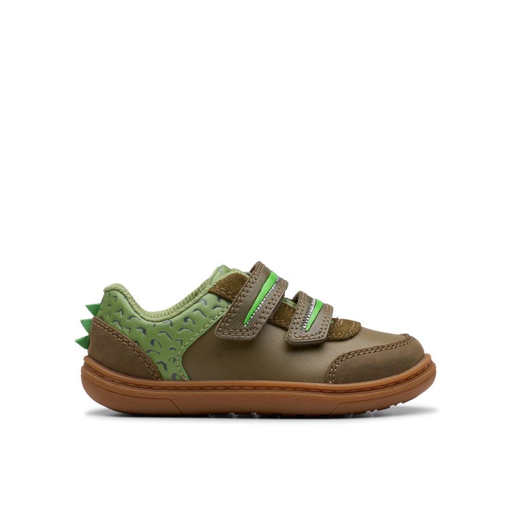 Clarks - RDFlashSnapT - Khaki Print - Shoes
