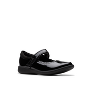 Clarks - Etch Pure Y - Black Patent  - School Shoes