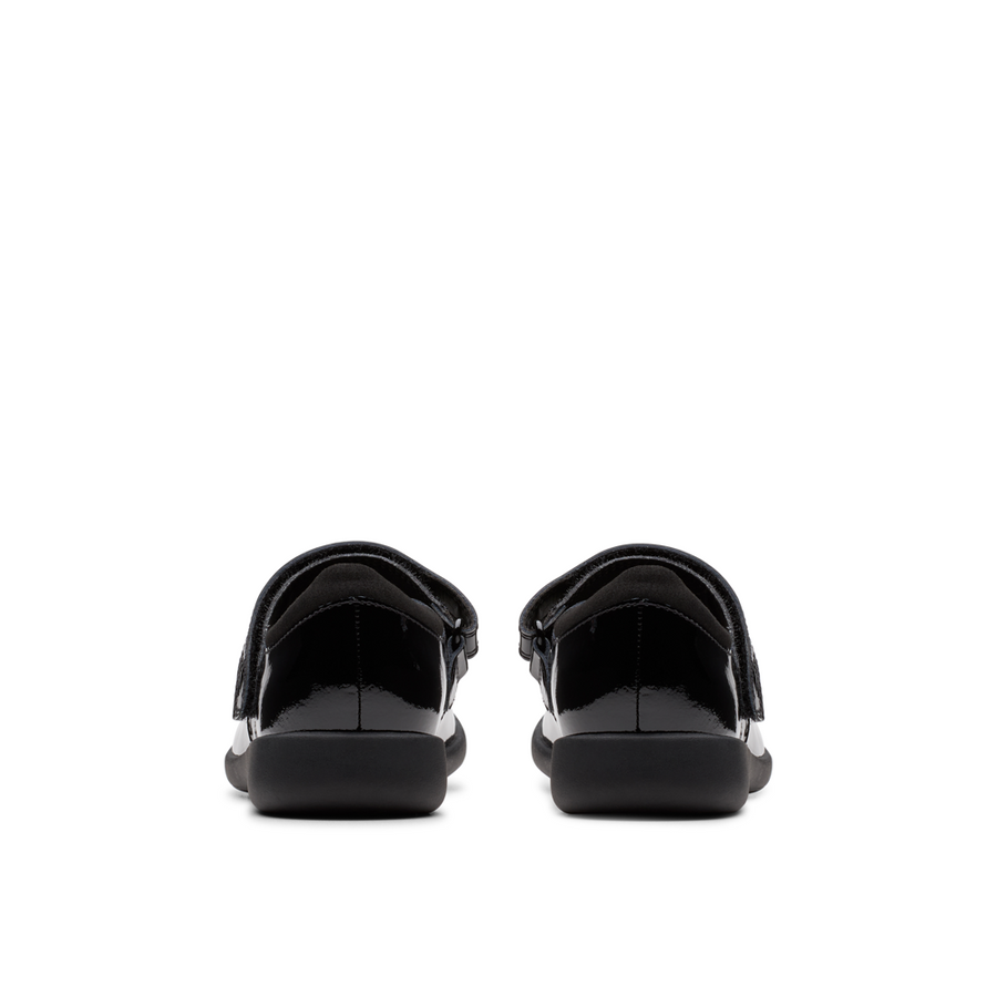 Clarks - Etch Pure Y - Black Patent  - School Shoes