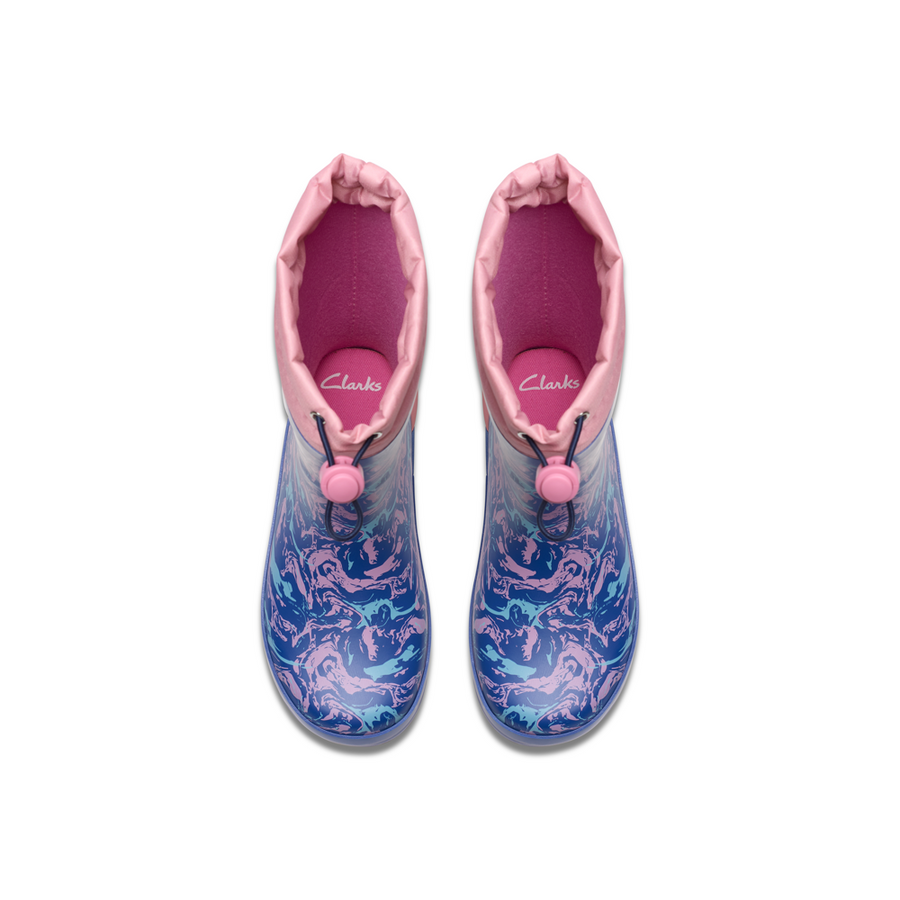 Clarks - Tarri Race K. - Blue Combi - Wellingtons