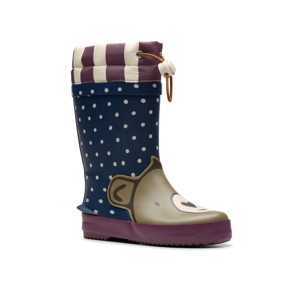 Clarks - Tarri Race T - Navy Combi - Wellingtons