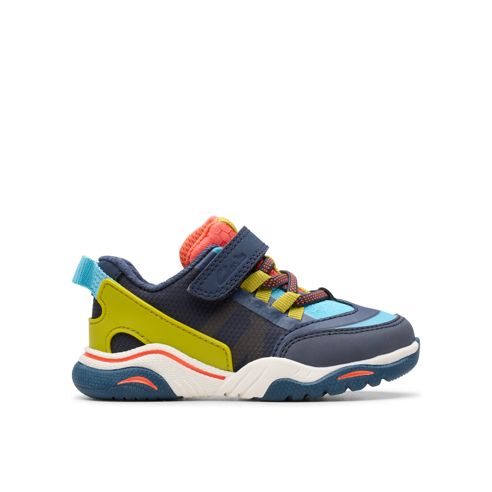 Clarks - FeatherTrackT - Navy Combi - Trainers