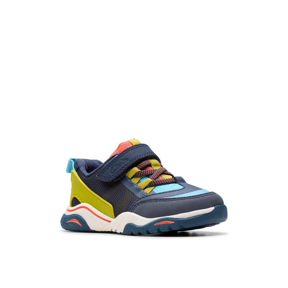 Clarks - FeatherTrackT - Navy Combi - Trainers