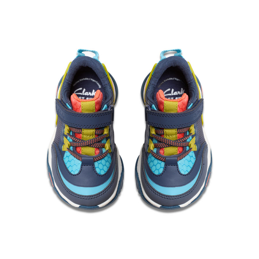 Clarks - FeatherTrackT - Navy Combi - Trainers