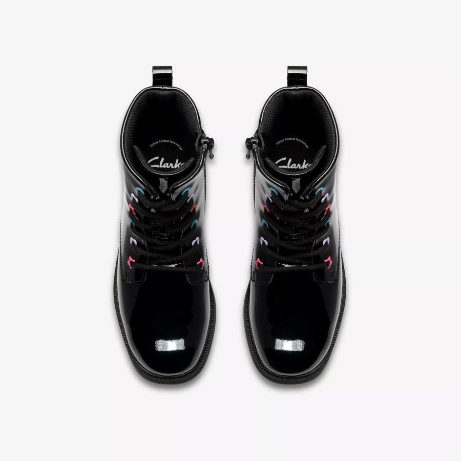 Clarks - OaklynCharm K. - Black Pat - Boots