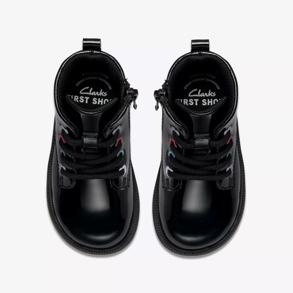 Clarks - OaklynCharm T. - Black Pat - Boots