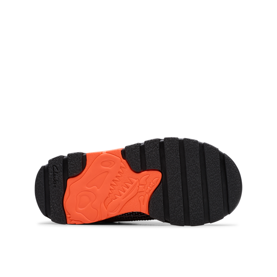 Clarks - Steggy2 Fly K - Black/Orange - Trainers