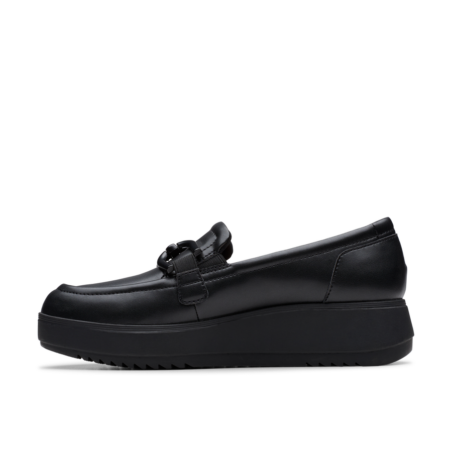Clarks - Zylah Top - Black Leather - Shoes