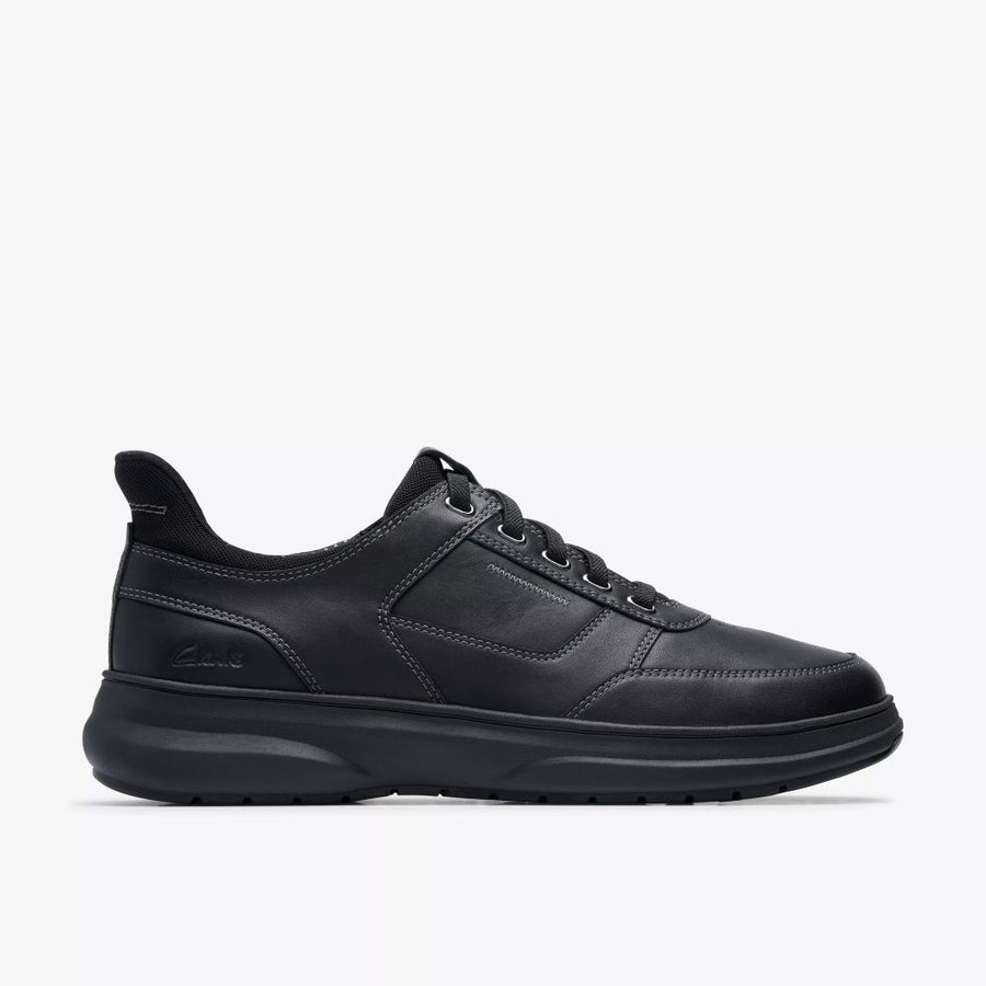 Clarks - Mullan Easy - Black Leather - Shoes