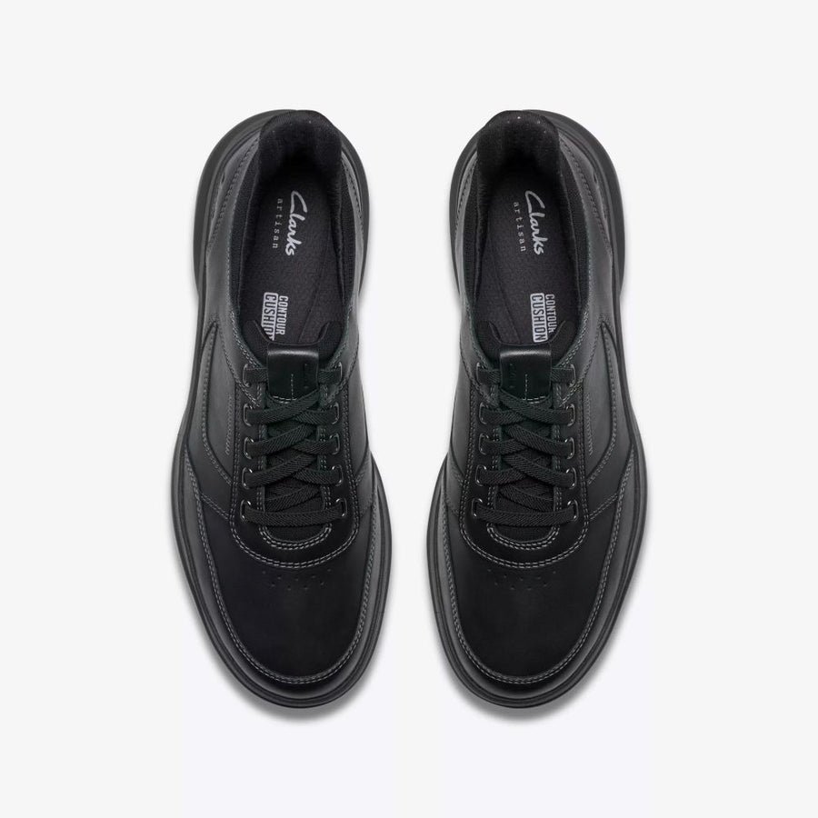 Clarks - Mullan Easy - Black Leather - Shoes
