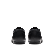 Clarks - Finja Wing Y - Black Leather  - School Shoes