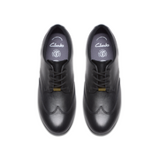 Clarks - Finja Wing Y - Black Leather  - School Shoes