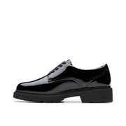 Clarks - Eris Pure Y - Black Patent  - School Shoes