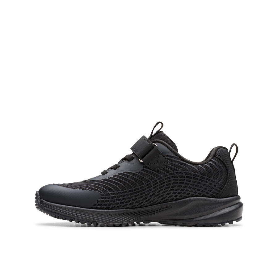 Clarks - Deyes Dash K - Black/Black - Trainers