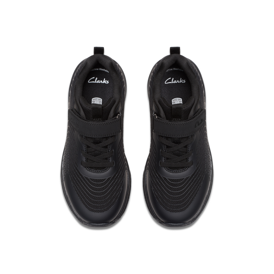 Clarks - Deyes Dash K - Black/Black - Trainers