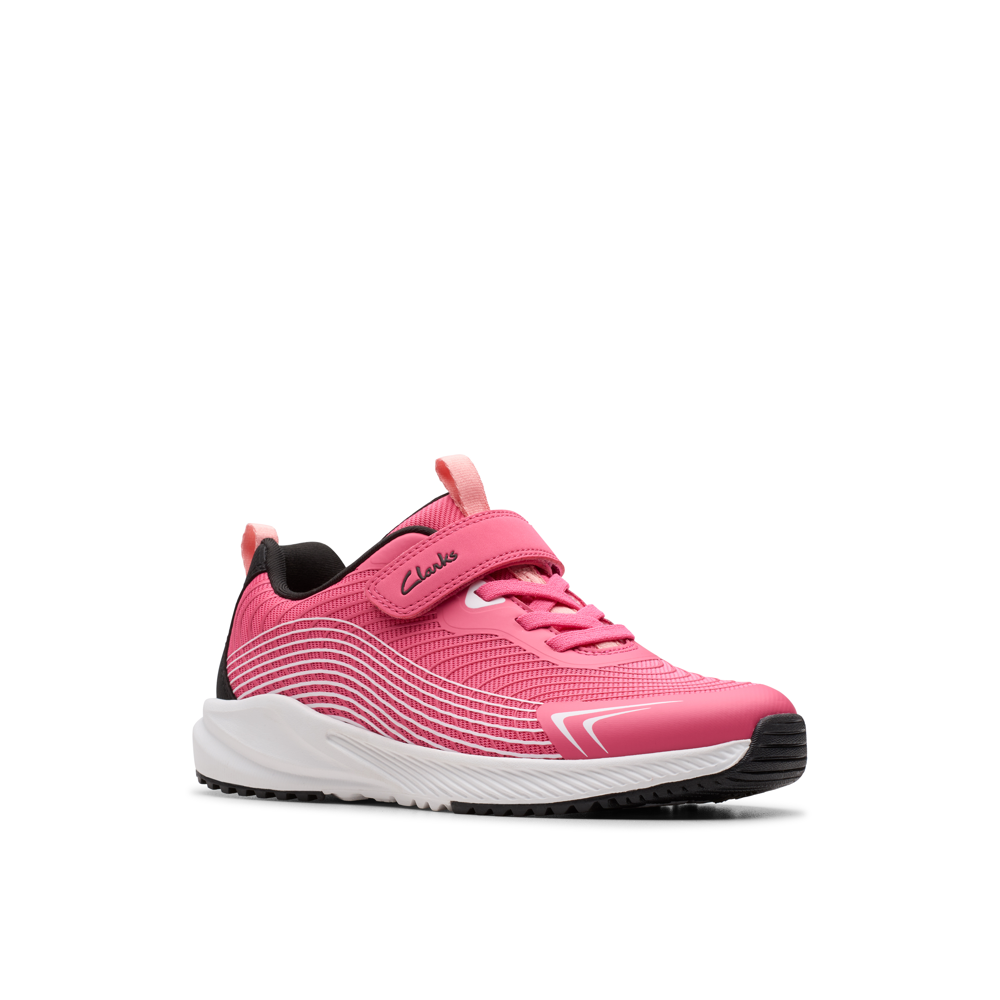 Clarks - Deyes Dash K - Pink Synthetic  - Trainers