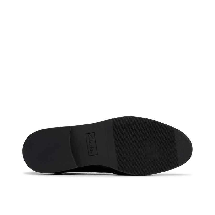 Clarks - Tapa Pure Y - Black Leather  - School Shoes