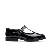 Clarks - Tapa Hope Y - Black Patent  - School Shoes