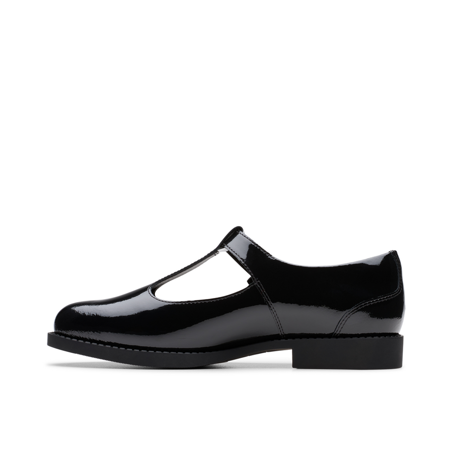 Clarks - Tapa Hope Y - Black Patent  - School Shoes