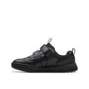 Clarks - Laser Cross K - Black Leather  - School Shoes