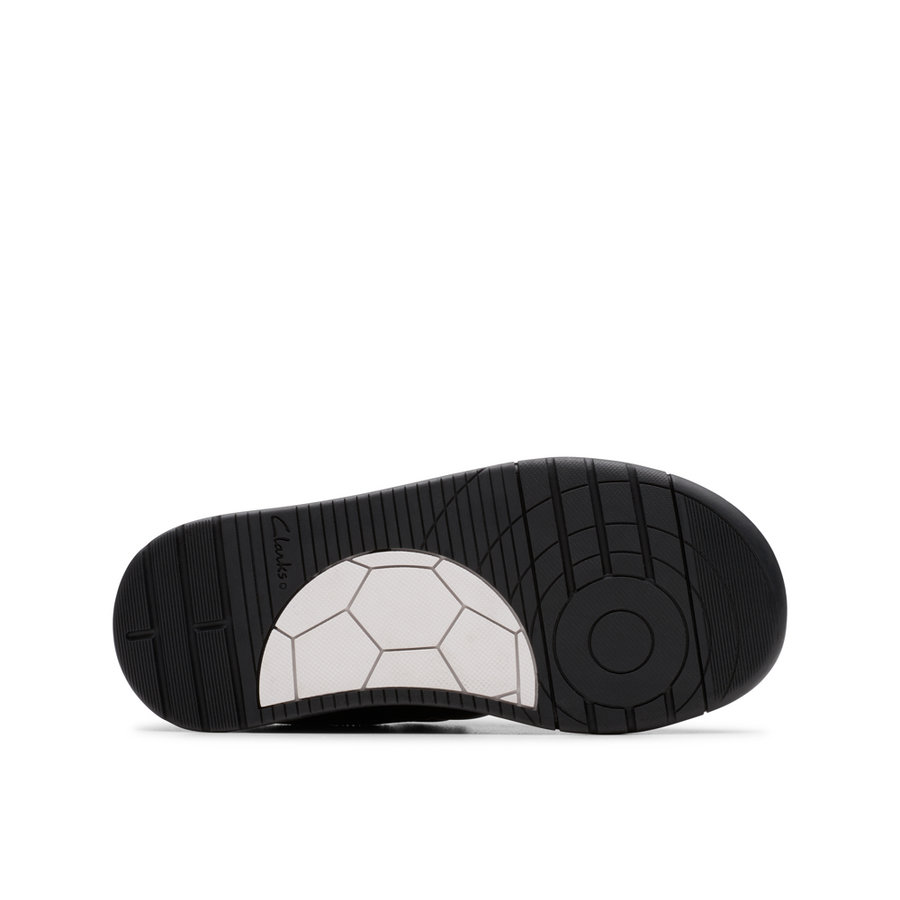 Clarks - Laser Cross K - Black Leather  - School Shoes