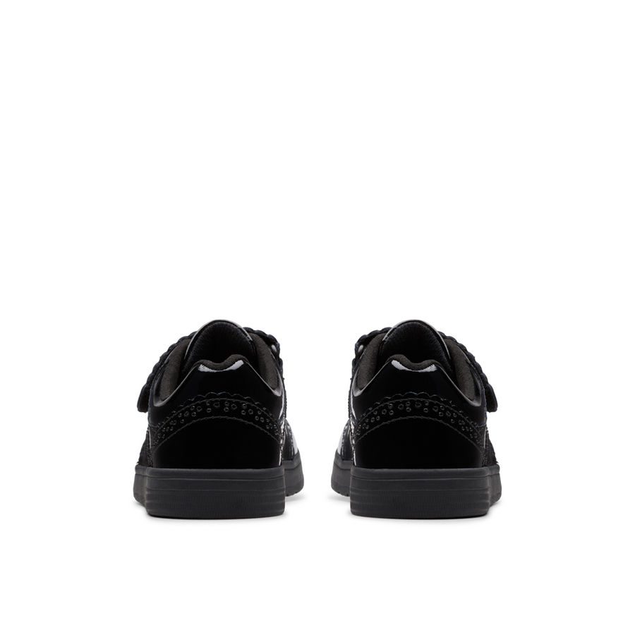 Clarks - Disco Skip K - Black Patent  - School Shoes