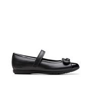 Clarks - Dance Beam K - Black - School Shoes